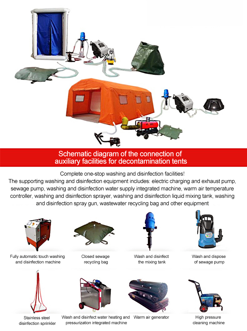 Functional Emergency Disaster Relief Shower Inflatable Tent