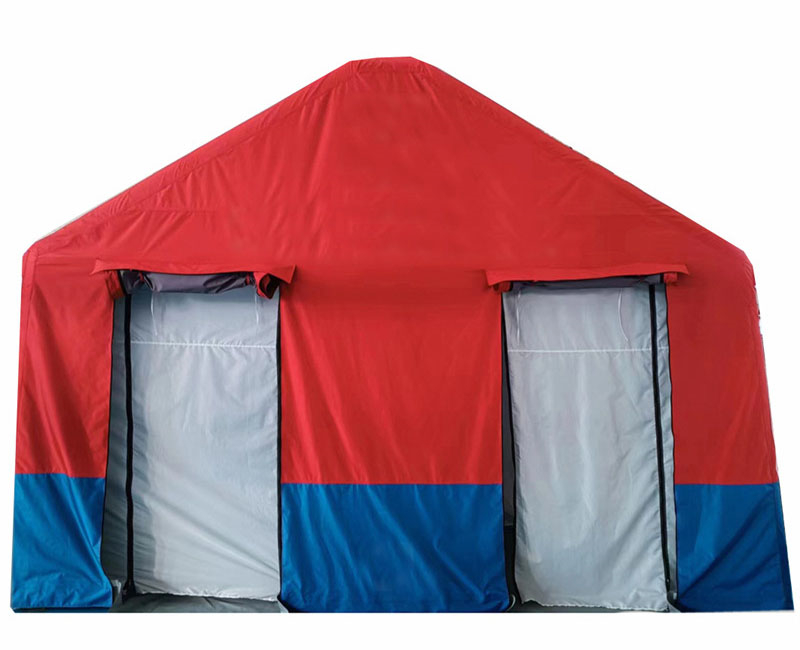 Red Blue Emergency Disaster Relief Shower Inflatable Tent