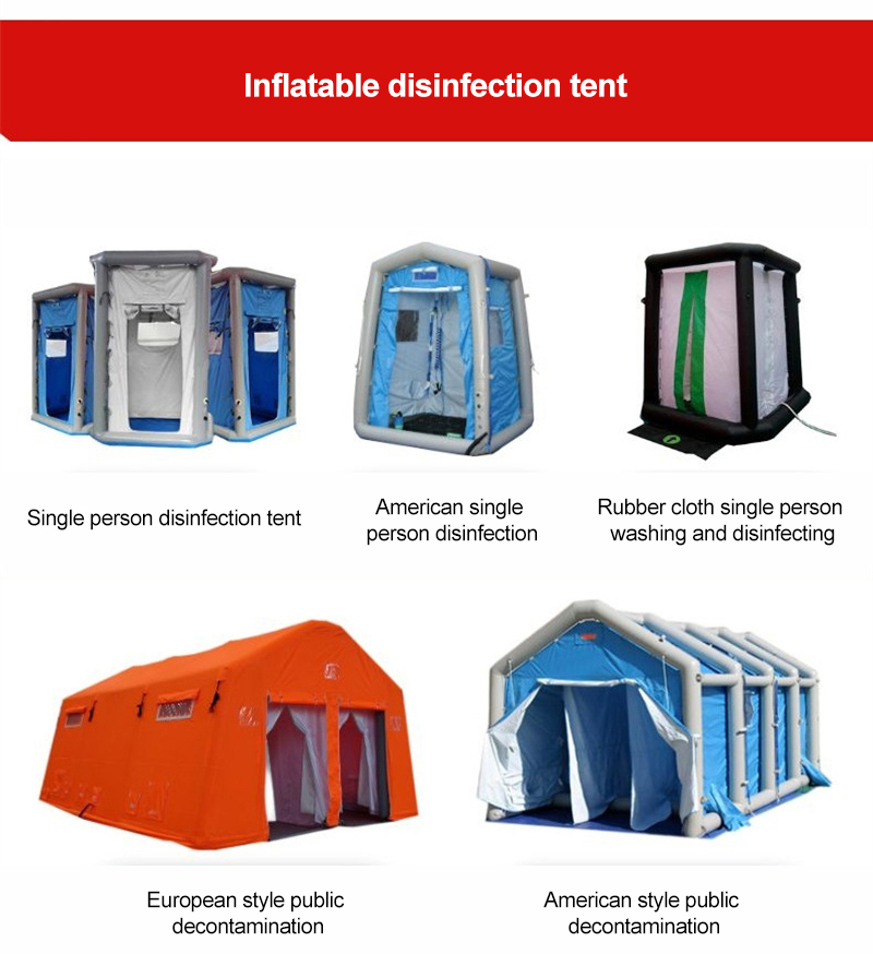 Effective Disaster Emergency Decontamination Inflatable Tent