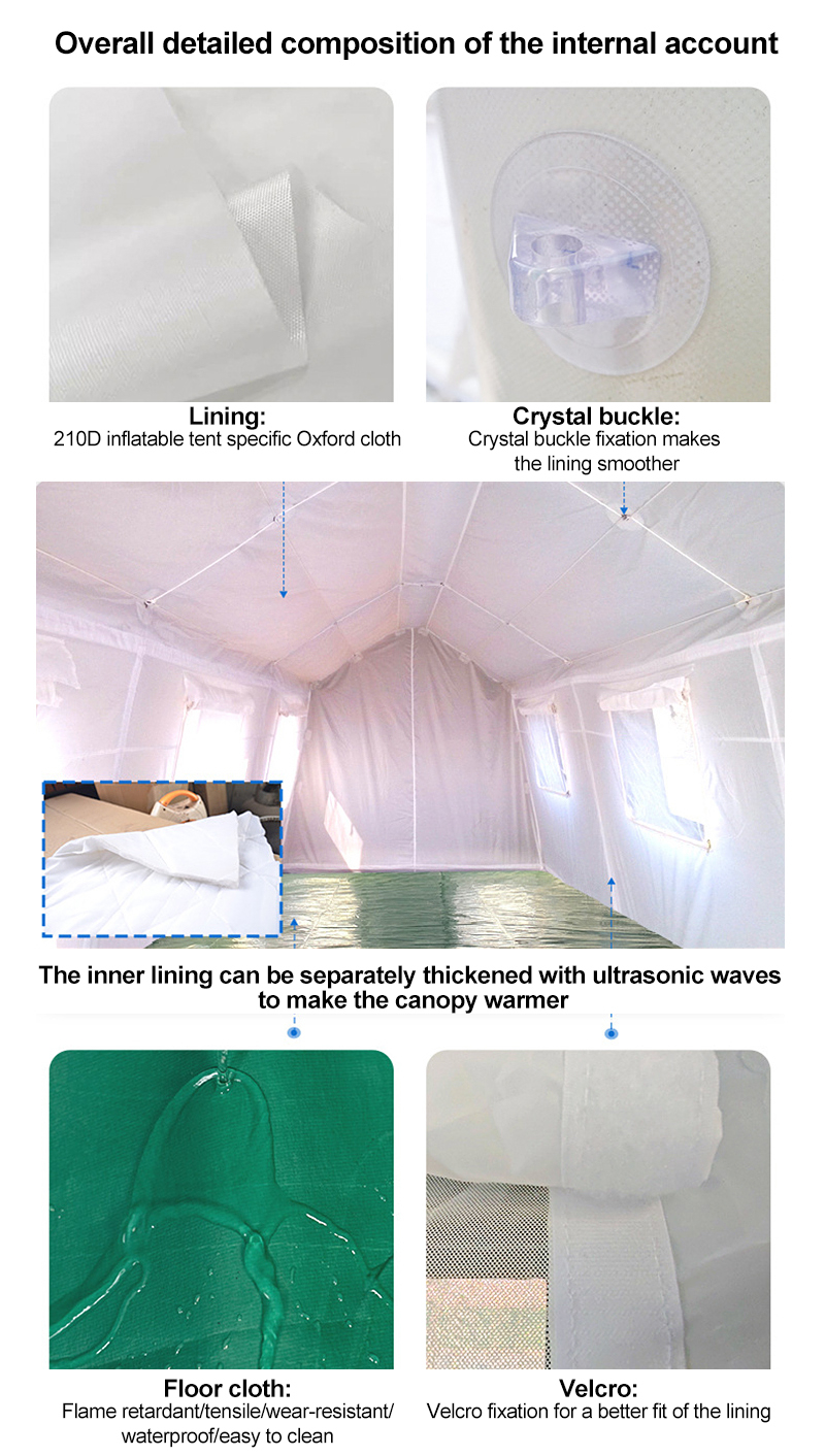 Functional Emergency Disaster Relief Supplies Inflatable Tent