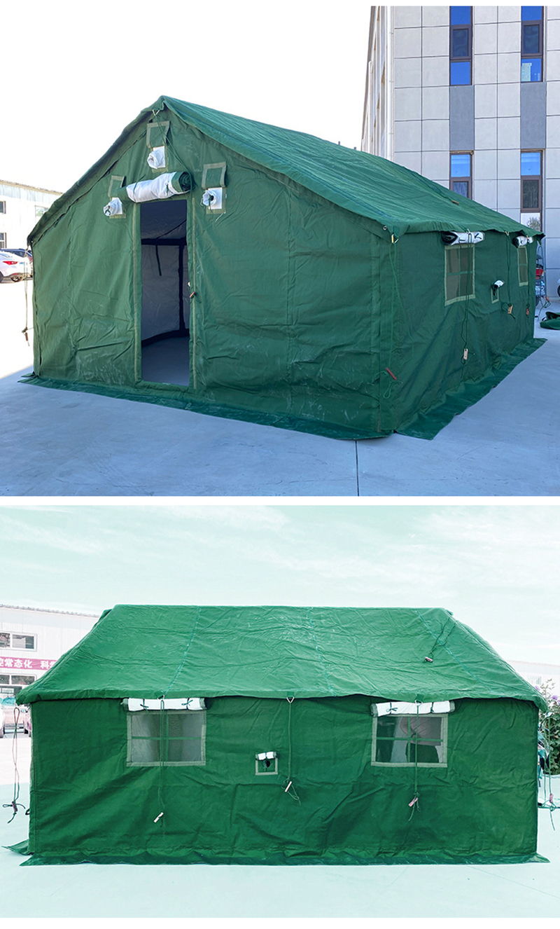 Durable green cold tent