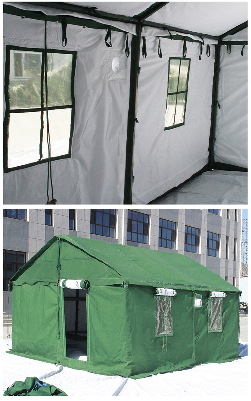 Emergency disaster relief Green medical tent