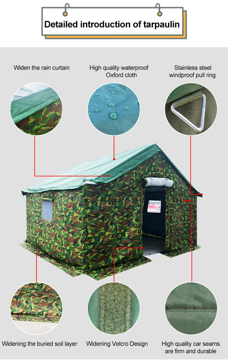 High-quality Camouflage quake tent materials