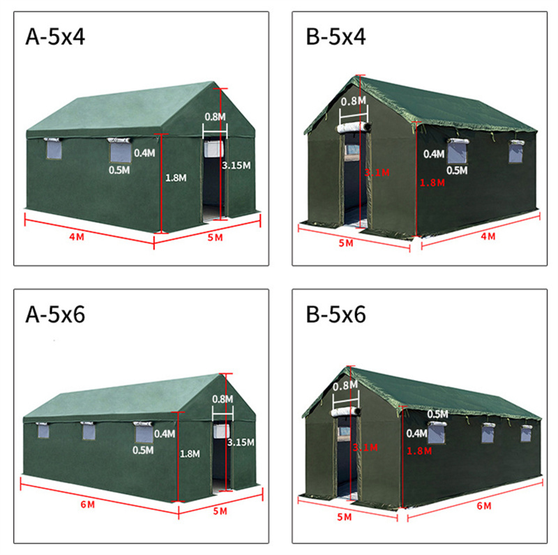 Durable Green engineering tent