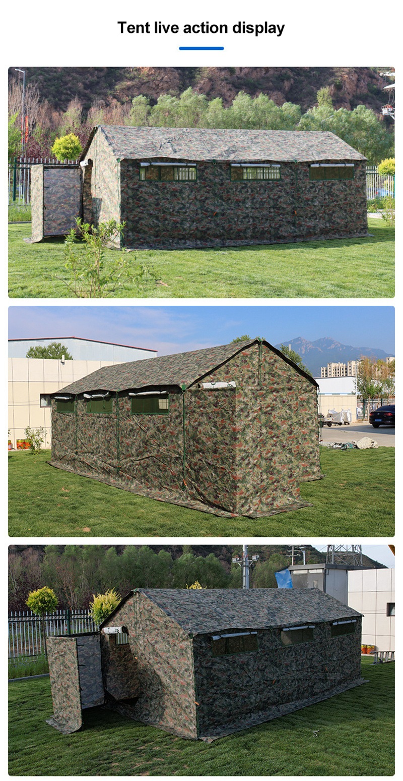 Emergency disaster relief Camouflage post-disaster tent