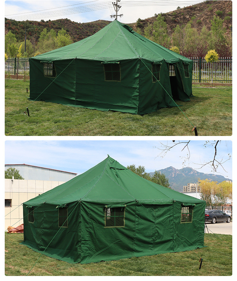 Emergency disaster relief Green rescue tent