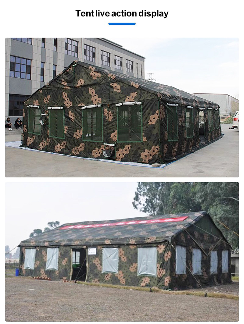 Emergency disaster relief Camo tent