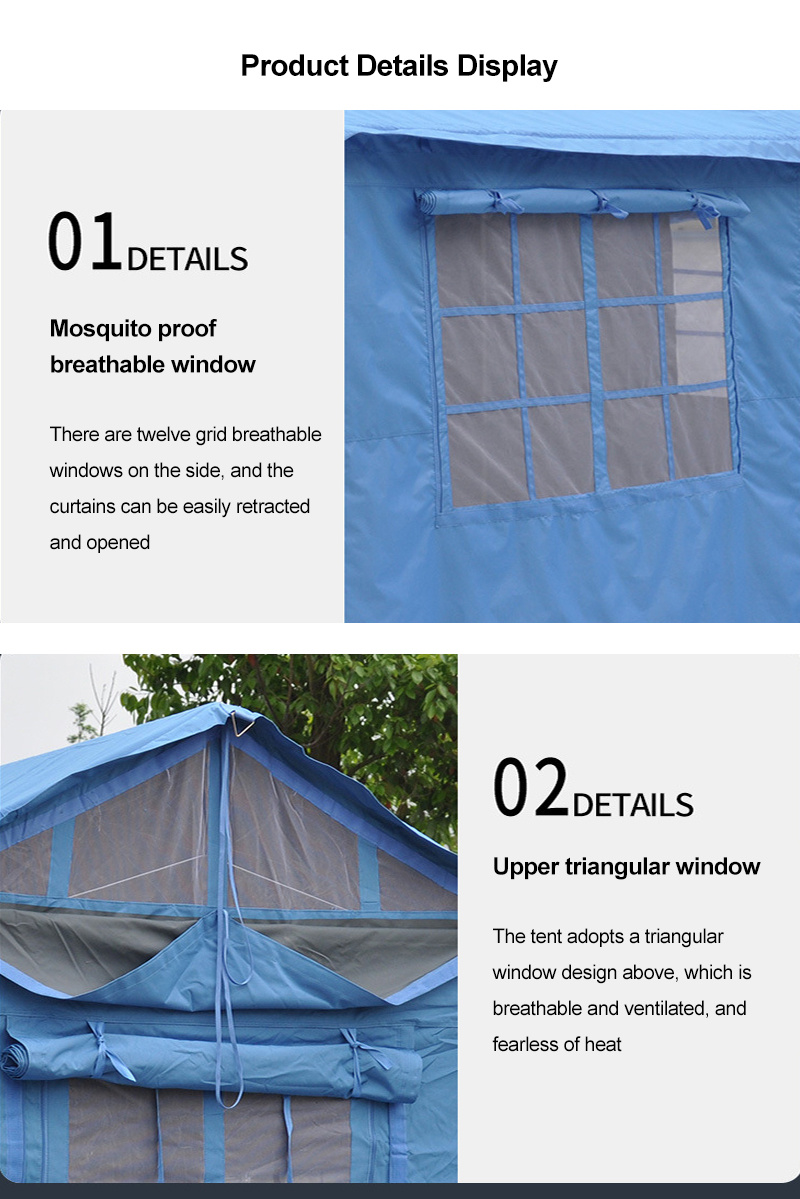 Snow-resistant Blue tent