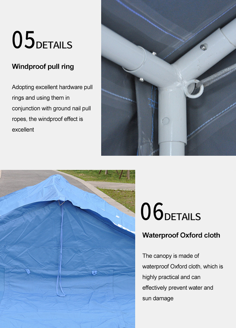 Military Blue shelter tent