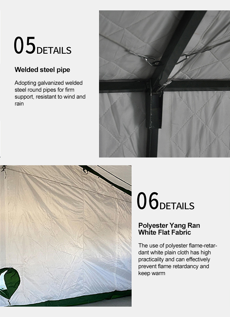 8-magnitude earthquake-resistant Green tent