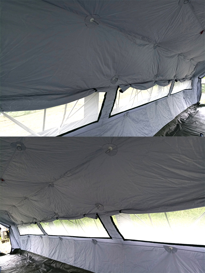 High-quality arctic blue tent materials