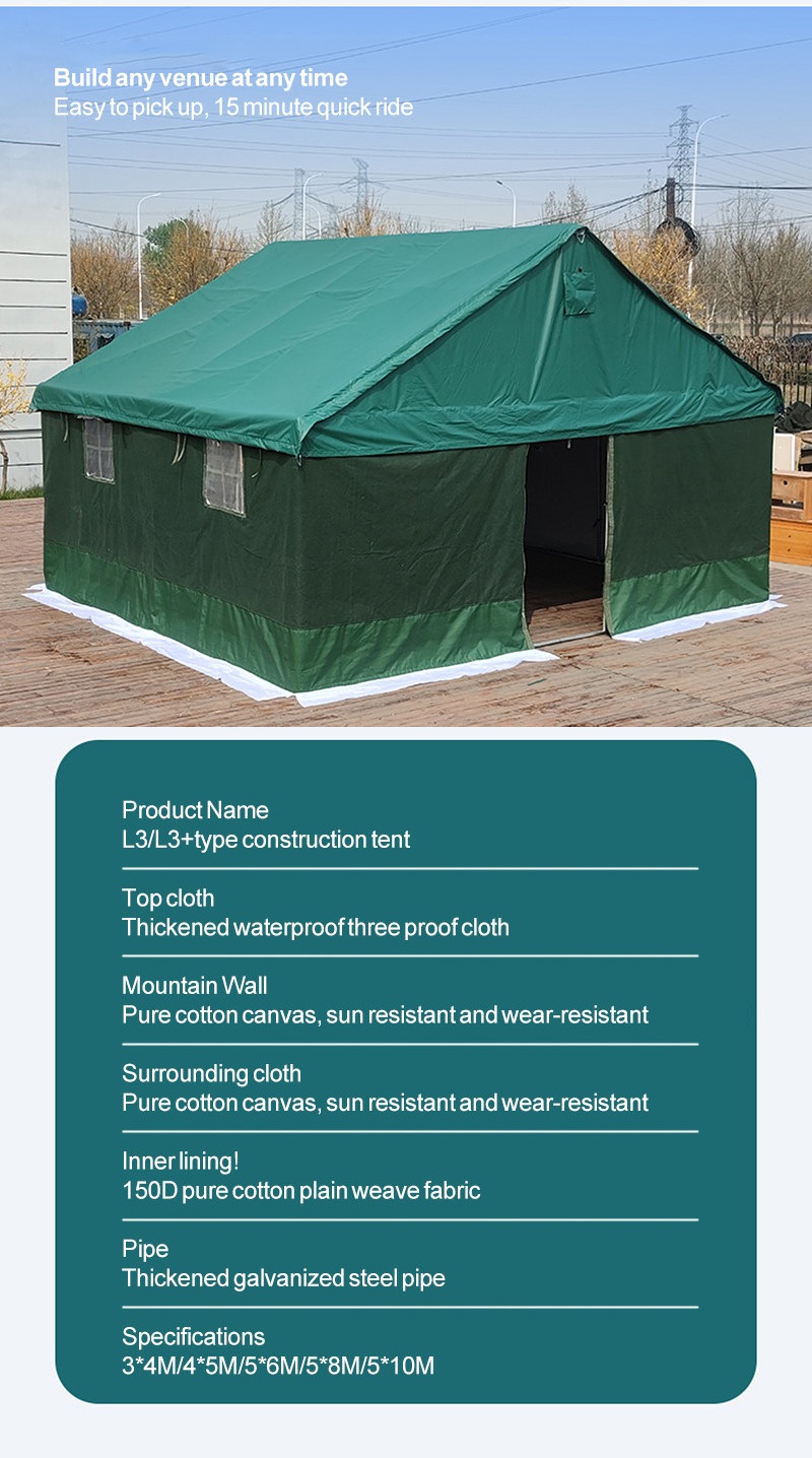 Windproof tent for earthquake emergency