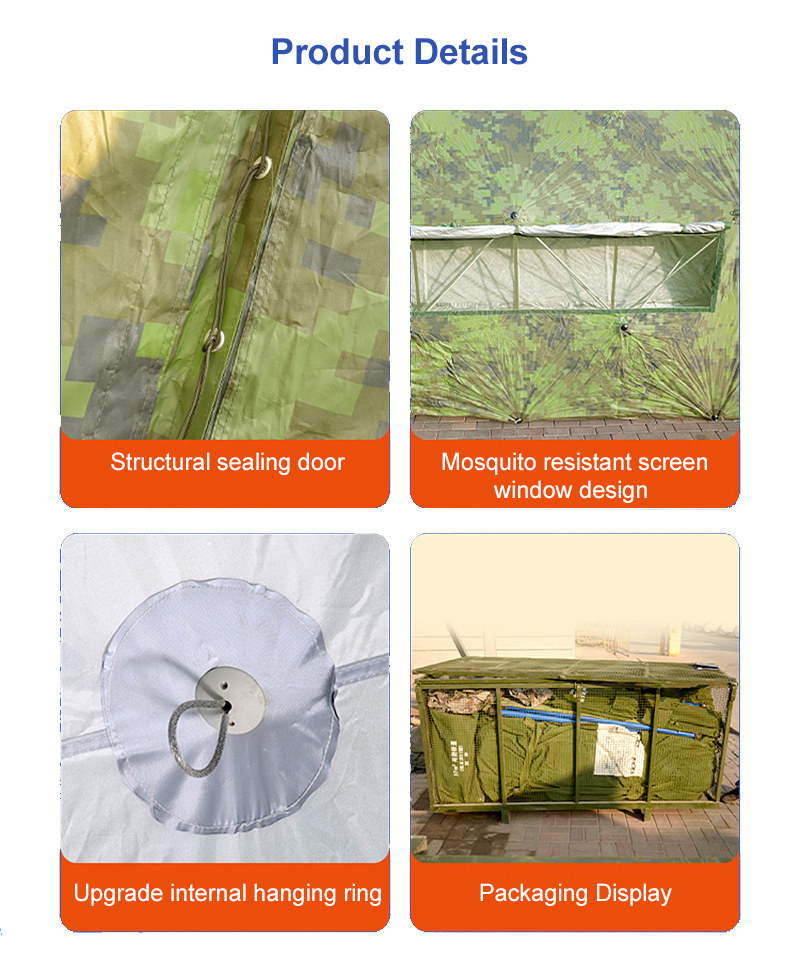 Camouflage 100km/h windproof flood resistance tent