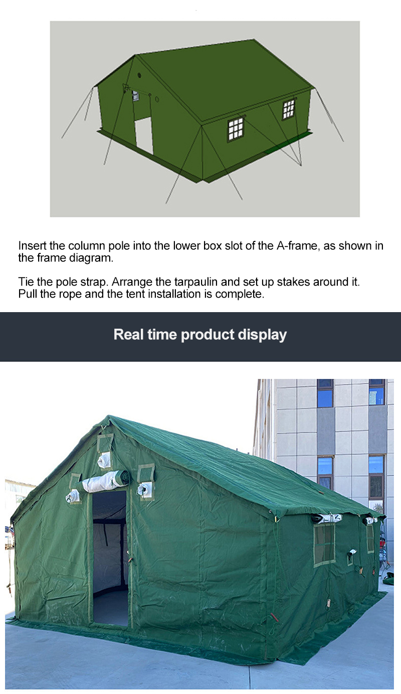 Military Green snow resistance tent made in China