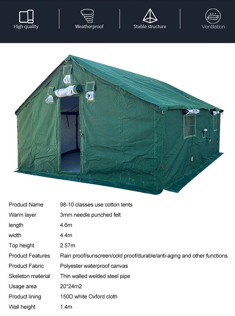 Green tent for post-disaster reconstruction