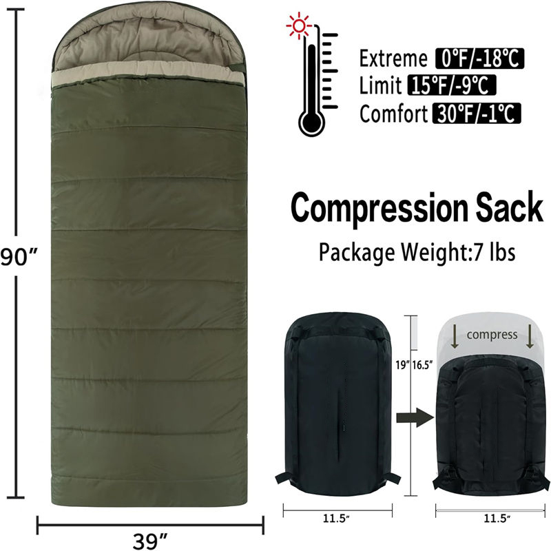 High-Efficiency 500g Military Sleeping Bag