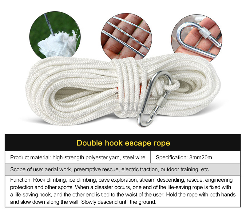 Load - bearing capacity of rescue ropes sold directly by the factory