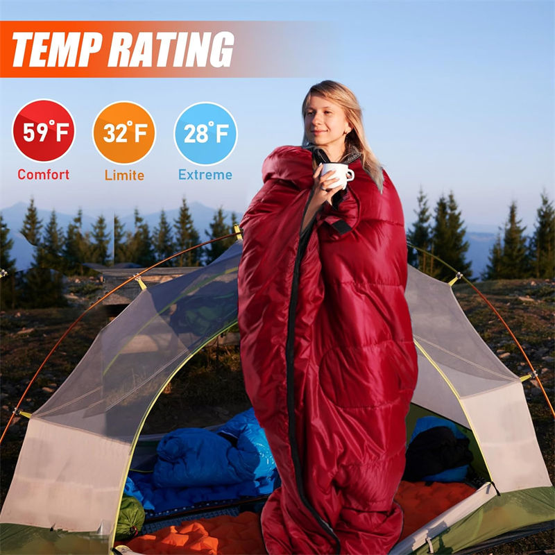 Comfortable Emergency Red Emergency Sleeping Bag Equipment - YRF