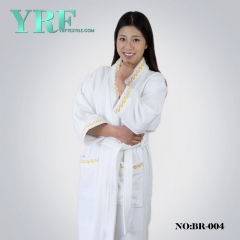 Hotel White Terry Cloth Bathrobe