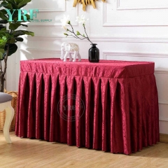 Sheer Ruffled Puffy Table Skirts