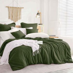 Civil Disaster Relief Dark Olive Green Bedding