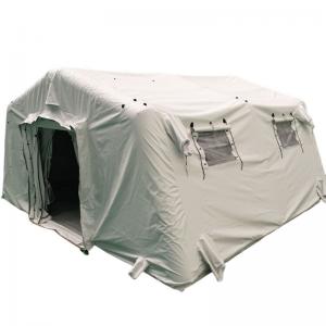 White inflatable tent