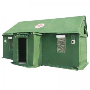 Military dark green rescue tent