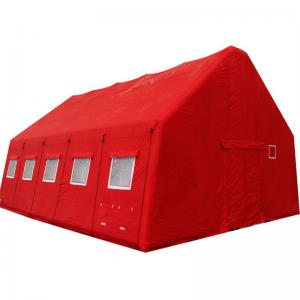 Extra - large Red ventilated tent for police use